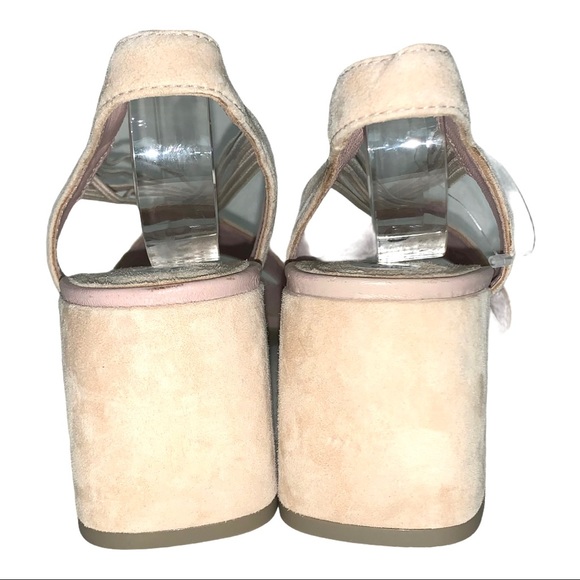 Hispanitas Sandals Chunky Block Heel Strappy Blush - Picture 4 of 12